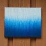 This piece is part of my stripes series.  It is painted on a gallery wrapped canvas, with finished sides, and comes ready to hang.