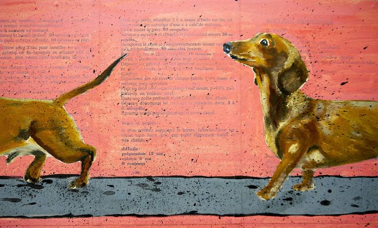 Original Pop Art Animal Painting by Bazévian DelaCapucinière