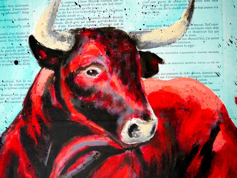 Original Figurative Animal Painting by Bazevian Delacapuciniere