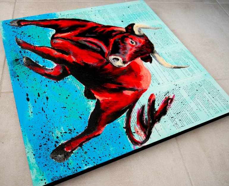 Original Figurative Animal Painting by Bazevian Delacapuciniere