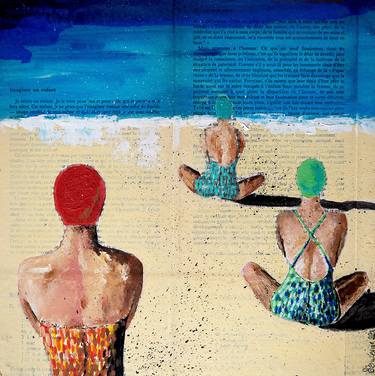 Print of Pop Art Beach Paintings by Bazévian DelaCapucinière