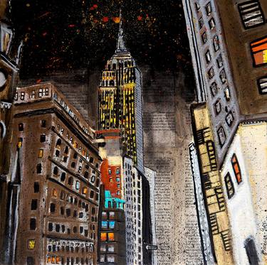 Urbanscape New York City - LA French School Artist - Affordable thumb