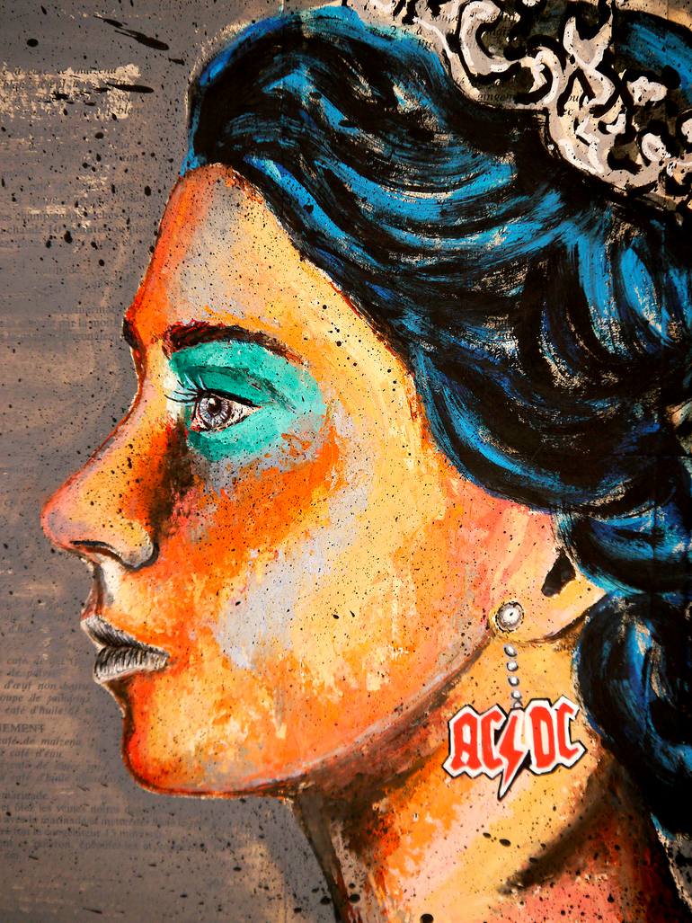 Original Figurative People Painting by Bazevian Delacapuciniere