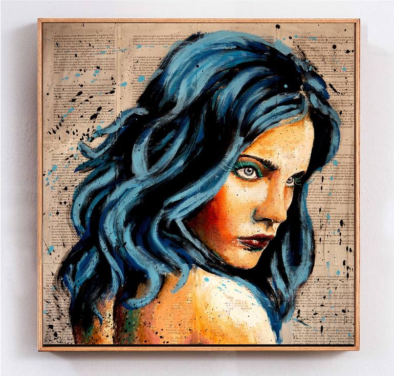 Original Pop Art Women Painting by BazéVian DelacapucinièRe