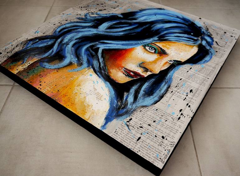 Original Pop Art Women Painting by BazéVian DelacapucinièRe