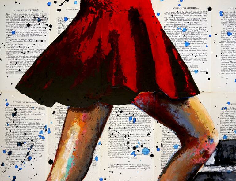 Original Figurative Women Painting by Bazévian Delacapucinière