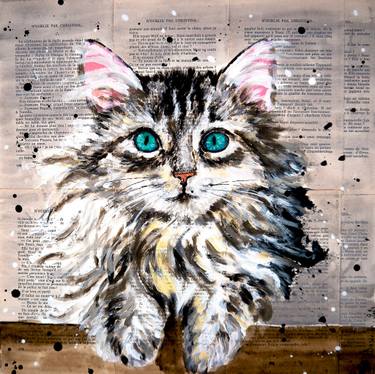 Original Expressionism Animal Painting by Bazévian Delacapucinière
