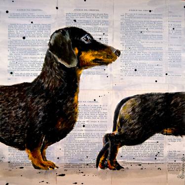 Original Pop Art Animal Painting by Bazévian Delacapucinière