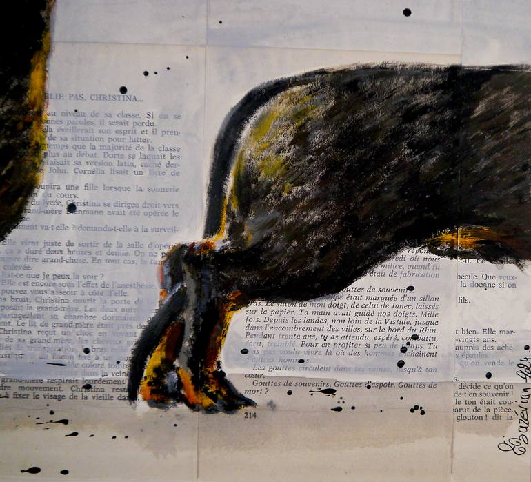 Original Expressionism Animal Painting by Bazevian Delacapuciniere