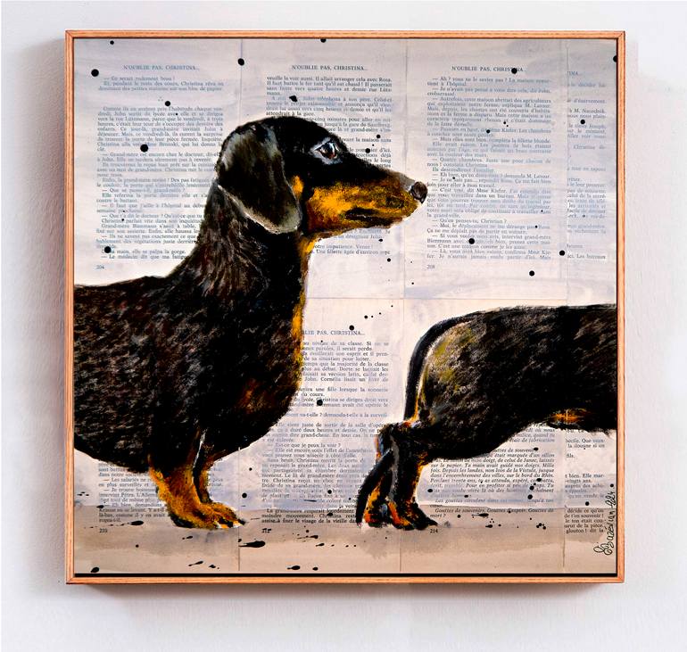 Original Expressionism Animal Painting by Bazevian Delacapuciniere