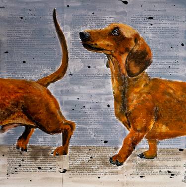 Original Expressionism Animal Painting by Bazévian Delacapucinière