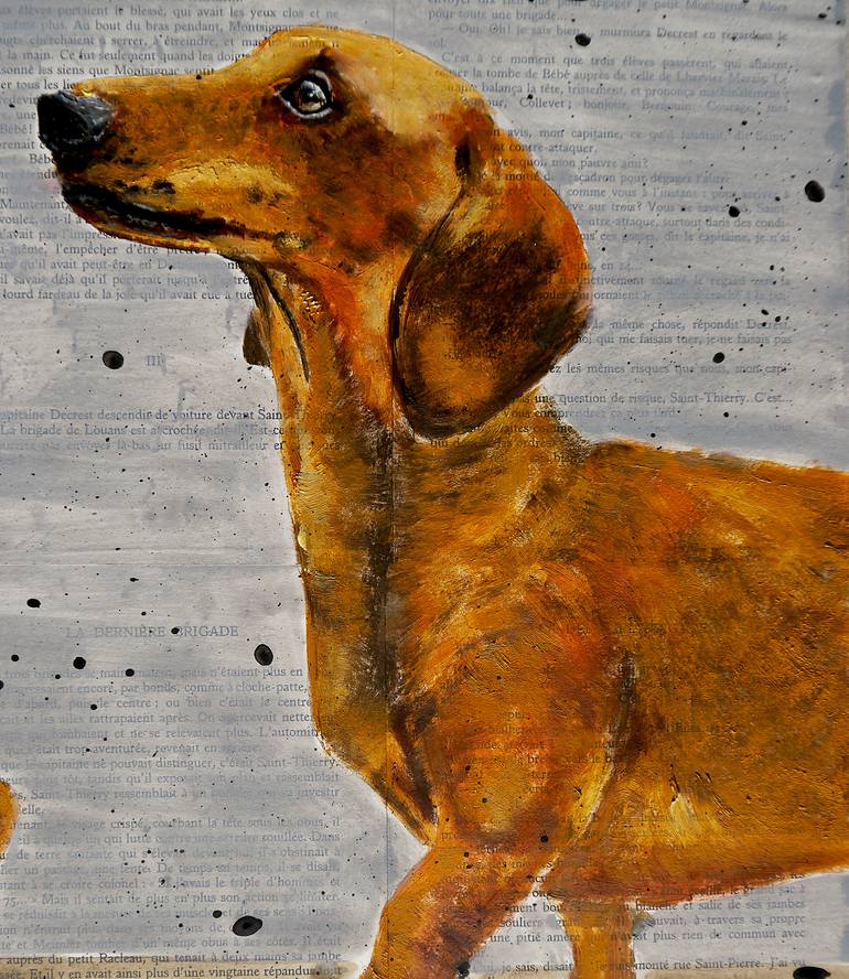 Original Expressionism Animal Painting by Bazevian Delacapuciniere