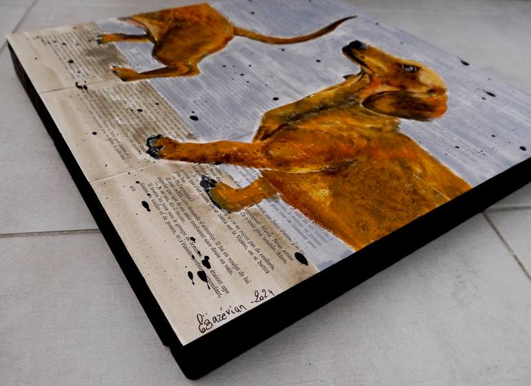 Original Expressionism Animal Painting by Bazevian Delacapuciniere