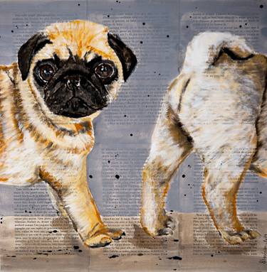 Original Post-impressionism Animal Painting by Bazévian Delacapucinière