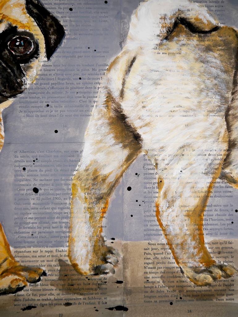 Original Expressionism Animal Painting by Bazevian Delacapuciniere