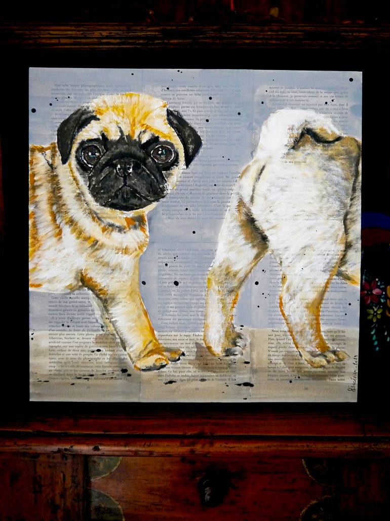 Original Expressionism Animal Painting by Bazevian Delacapuciniere