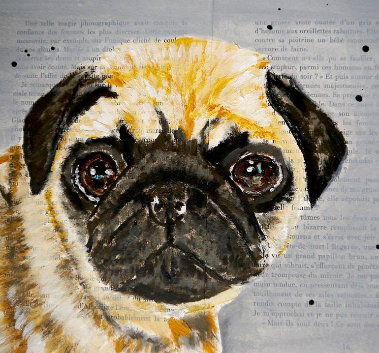 Original Expressionism Animal Painting by Bazevian Delacapuciniere