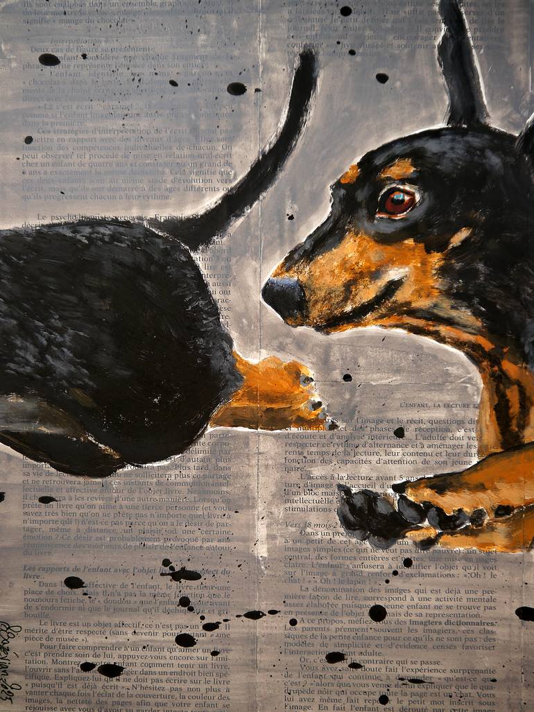 Original Contemporary Animal Painting by Bazevian Delacapuciniere