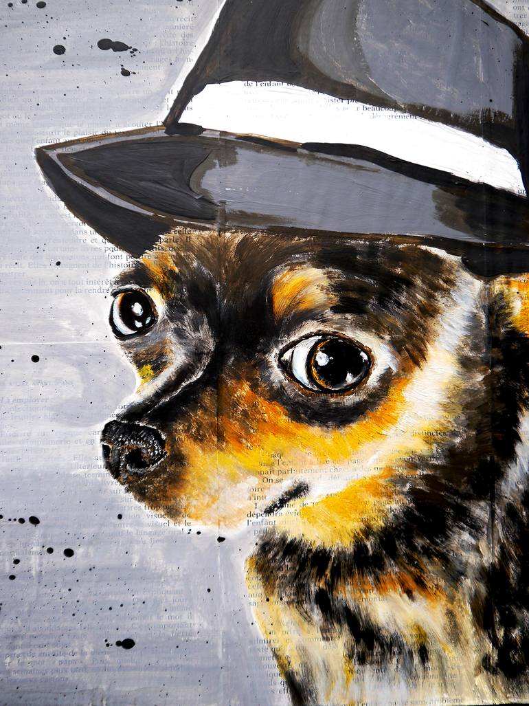 Original Figurative Animal Painting by Bazevian Delacapuciniere