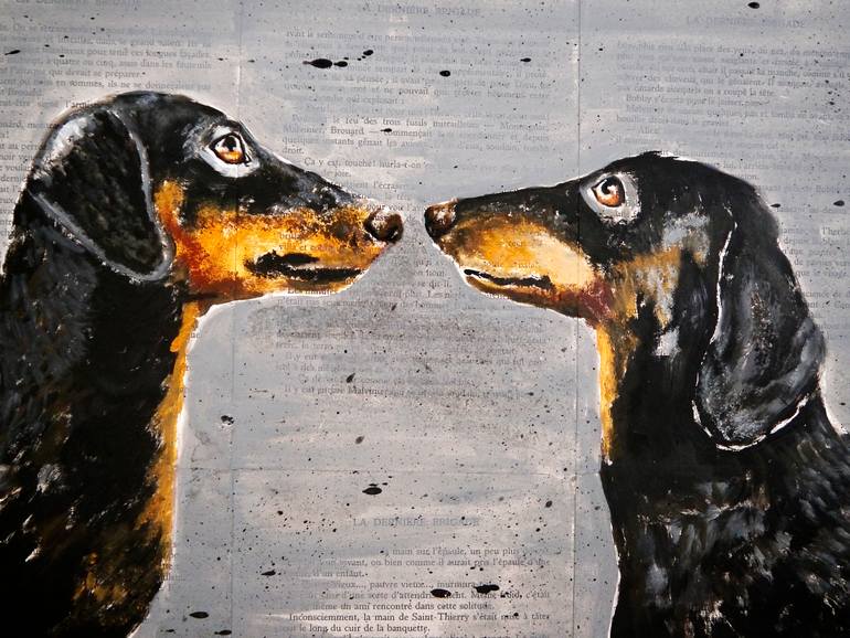 Original Pop Art Animal Painting by Bazevian Delacapuciniere