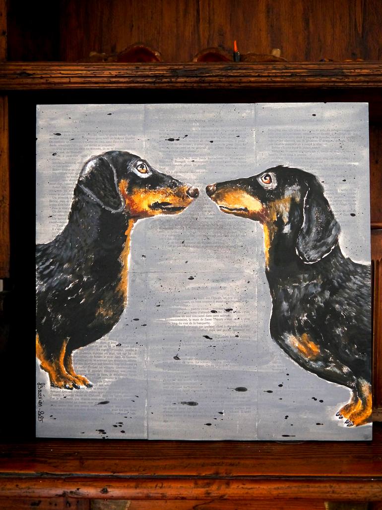 Original Pop Art Animal Painting by Bazevian Delacapuciniere