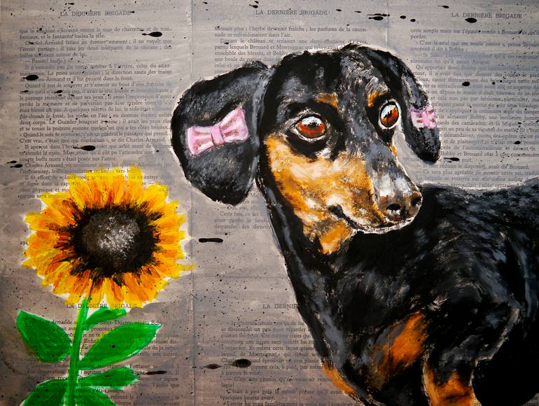 Original Expressionism Animal Painting by Bazevian Delacapuciniere