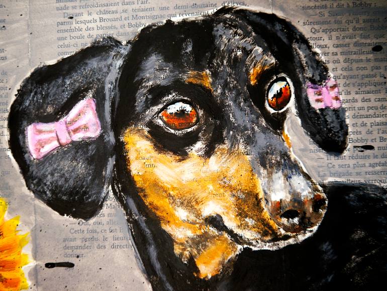 Original Expressionism Animal Painting by Bazevian Delacapuciniere