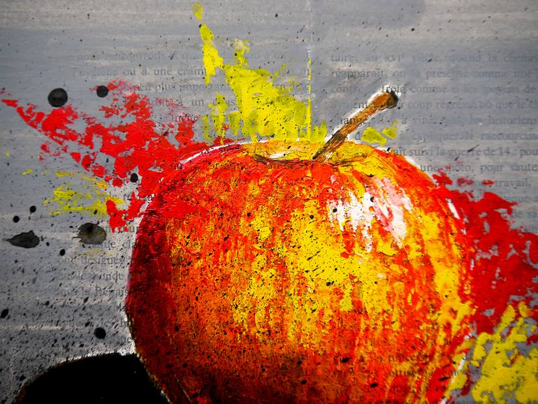 Original Abstract Expressionism Still Life Painting by Bazevian Delacapuciniere