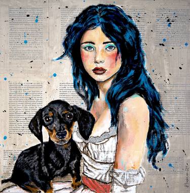 Original Pop Art Women Painting by Bazévian Delacapucinière