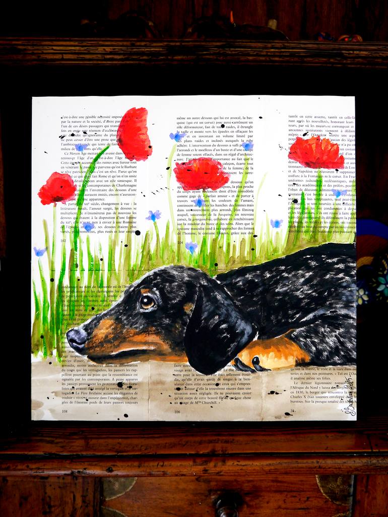 Original Pop Art Animal Painting by Bazevian Delacapuciniere