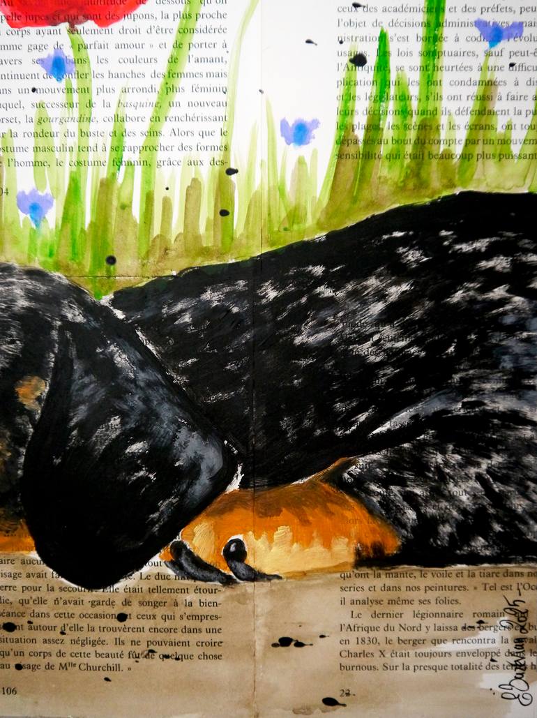 Original Pop Art Animal Painting by Bazevian Delacapuciniere