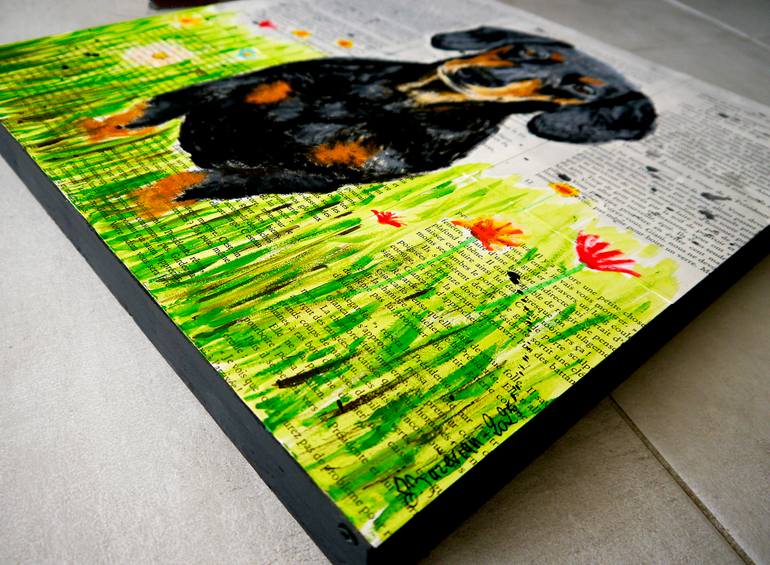 Original Pop Art Animal Painting by Bazevian Delacapuciniere