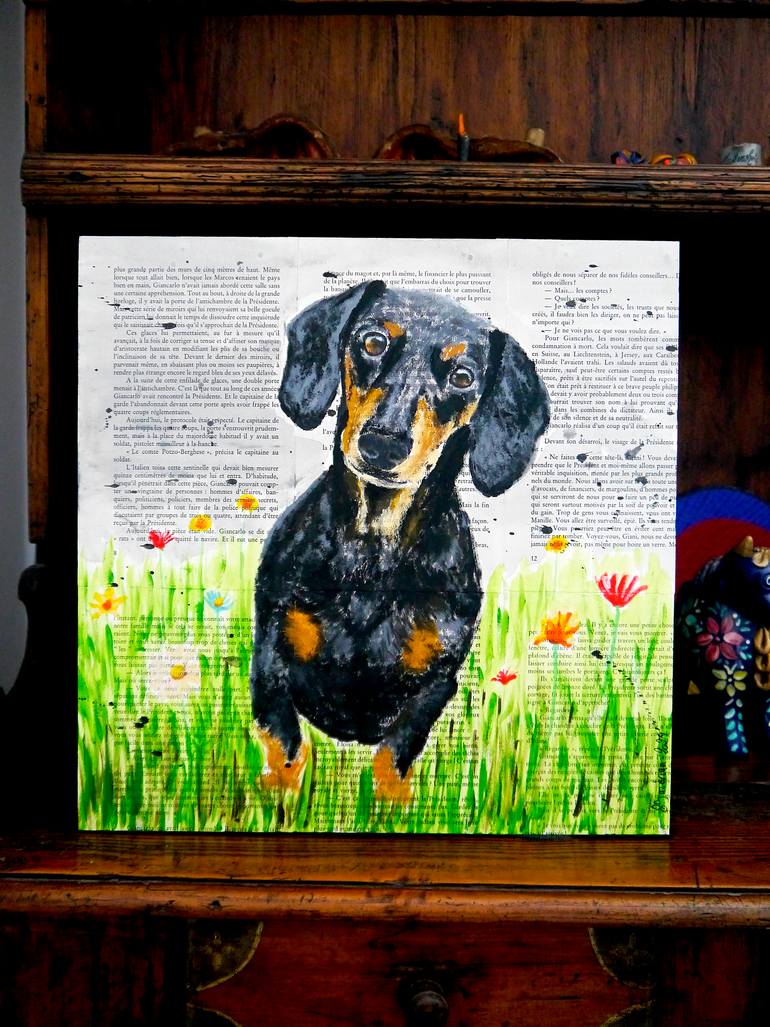 Original Pop Art Animal Painting by Bazevian Delacapuciniere