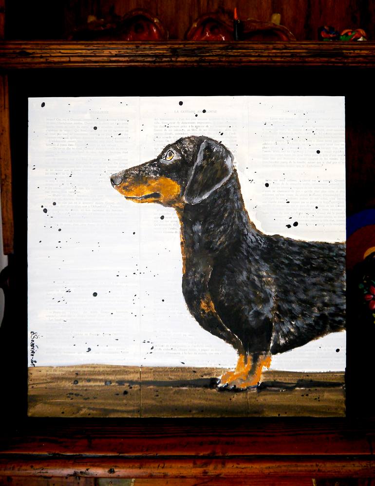 Original Figurative Animal Painting by Bazevian Delacapuciniere