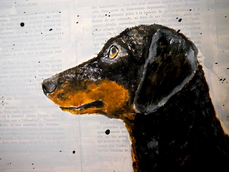 Original Figurative Animal Painting by Bazevian Delacapuciniere