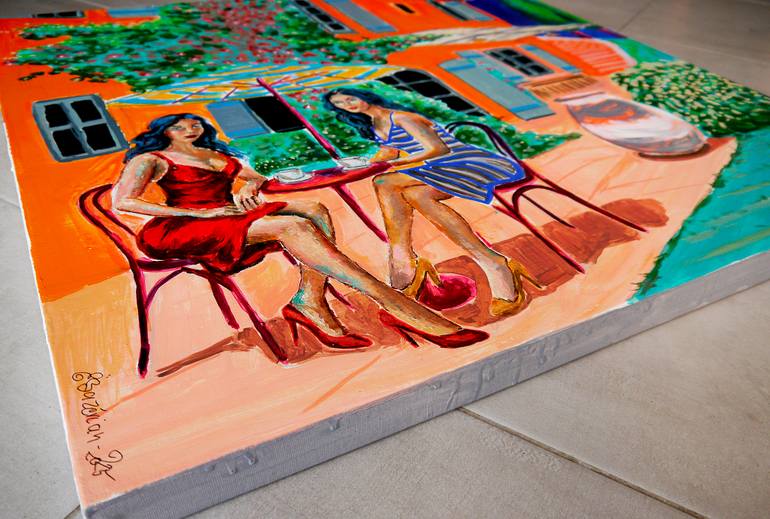 Original Contemporary People Painting by Bazevian Delacapuciniere
