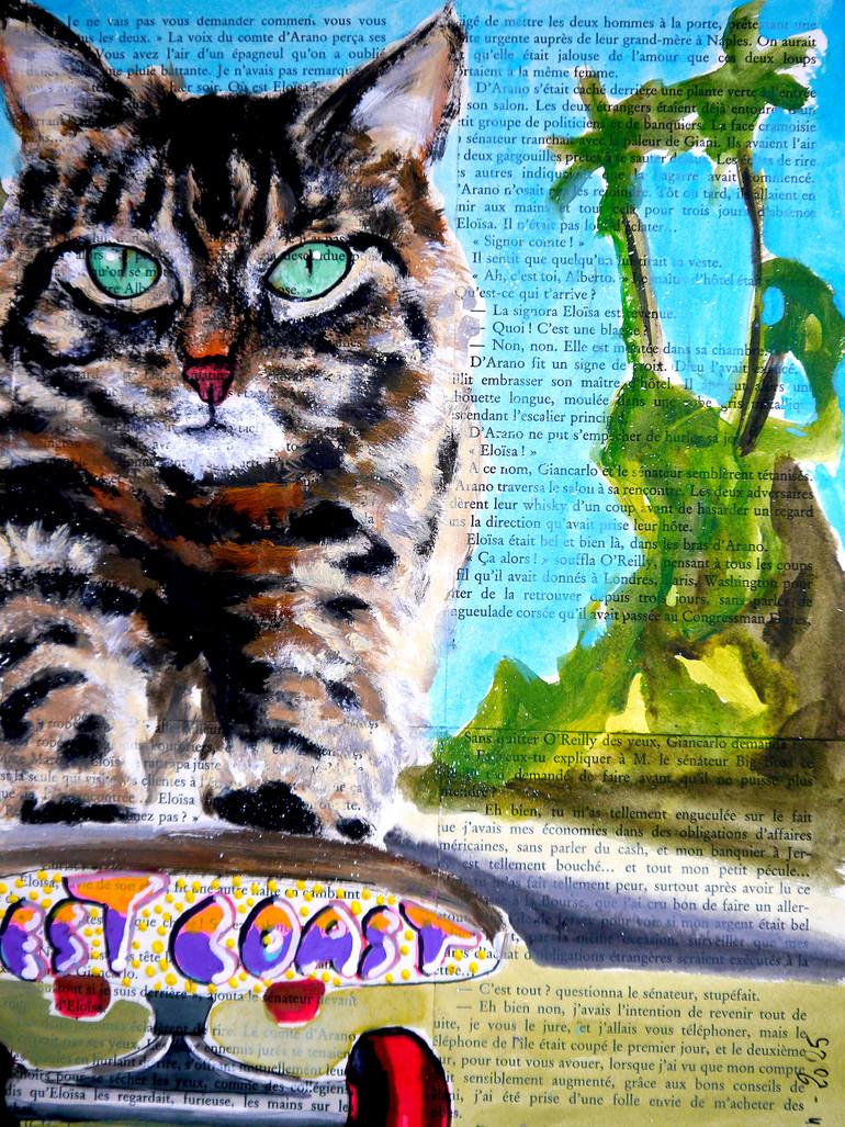 Original Pop Art Animal Painting by Bazevian Delacapuciniere