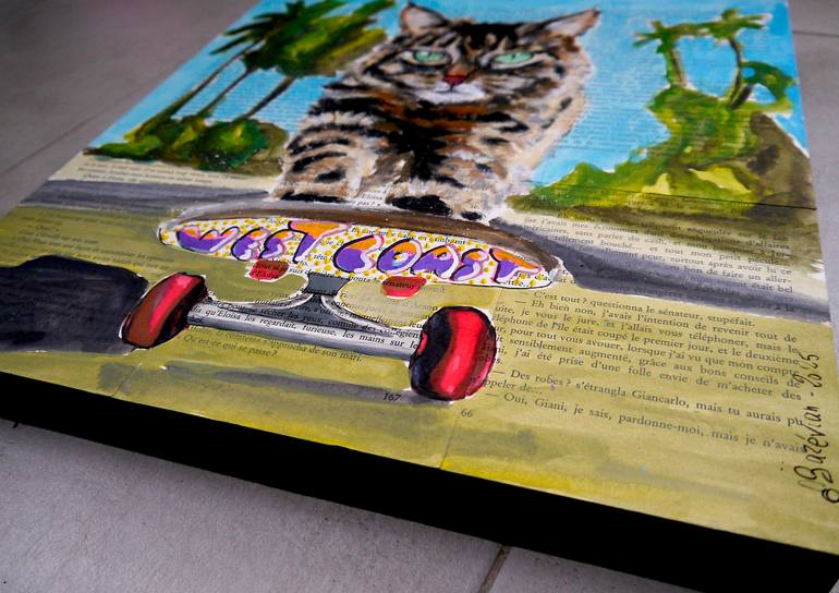 Original Pop Art Animal Painting by Bazevian Delacapuciniere