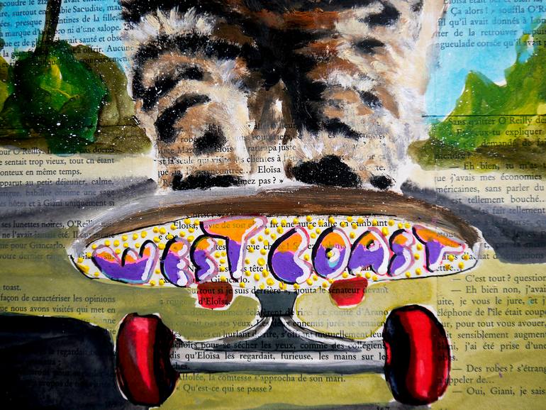 Original Pop Art Animal Painting by Bazevian Delacapuciniere