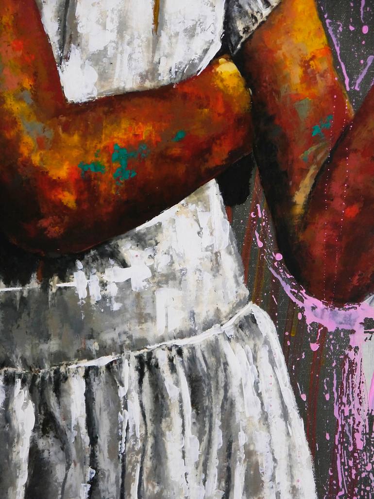 Original Expressionism People Painting by Bazevian Delacapuciniere