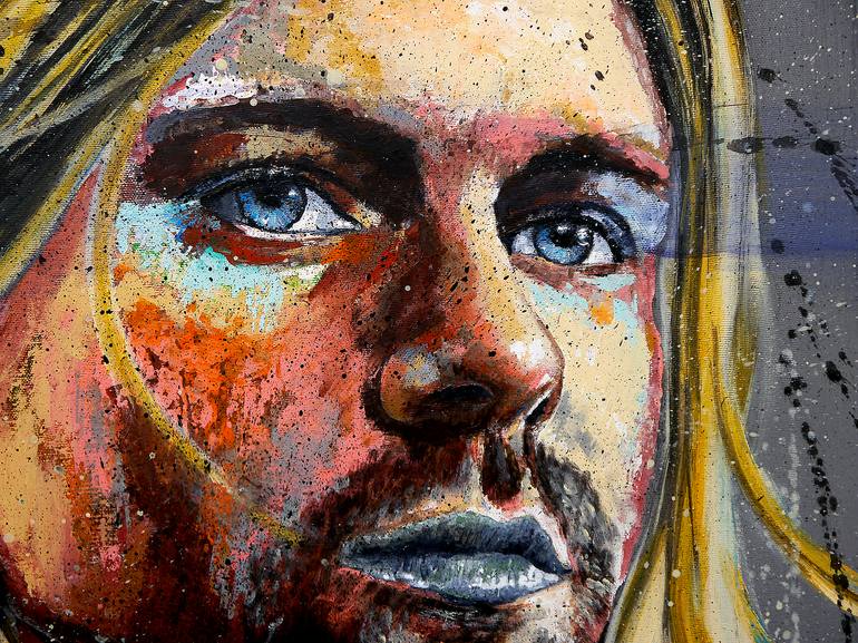 Original Expressionism People Painting by Bazevian Delacapuciniere