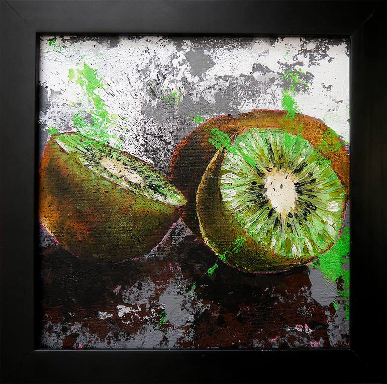Original Abstract Still Life Painting by Bazevian Delacapuciniere