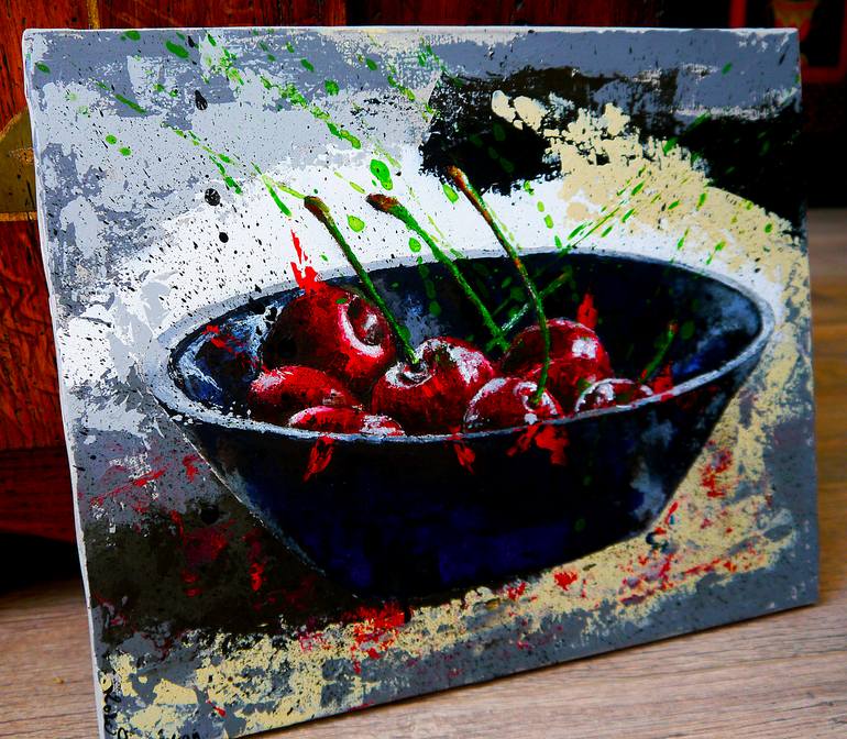 Original Figurative Still Life Painting by Bazevian Delacapuciniere