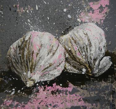 Original Abstract Food Paintings by Bazévian DelaCapucinière