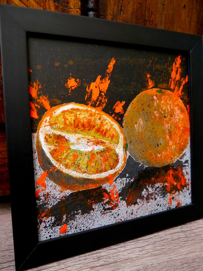 Original Abstract Still Life Painting by Bazevian Delacapuciniere
