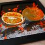 Orange black Framed Bazévian