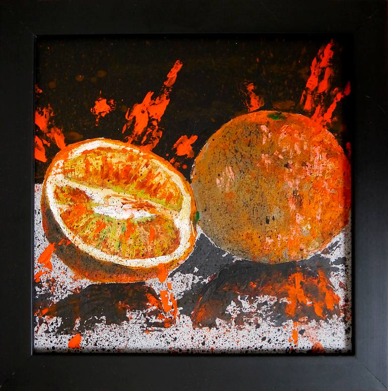 Original Abstract Still Life Painting by Bazevian Delacapuciniere