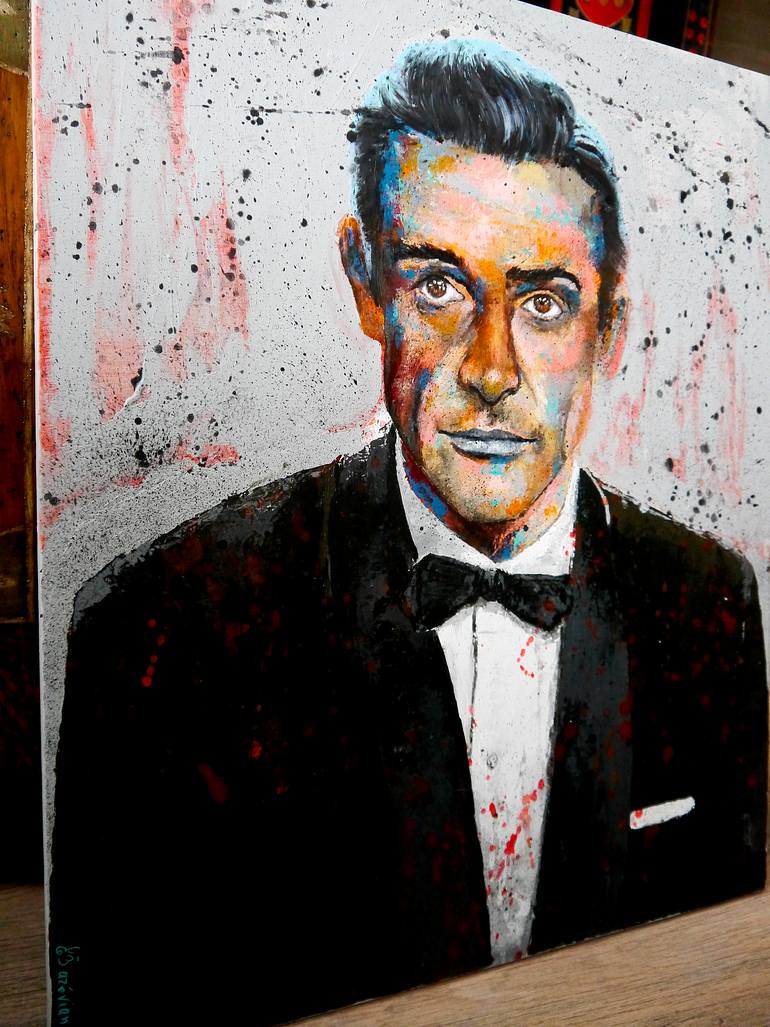 Original Street Art Pop Culture/Celebrity Painting by Bazevian Delacapuciniere