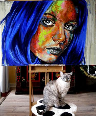 Original Impressionism Portrait Paintings by Bazévian Delacapucinière