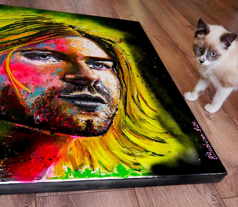 Original Pop Art Pop Culture/Celebrity Painting by Bazevian Delacapuciniere